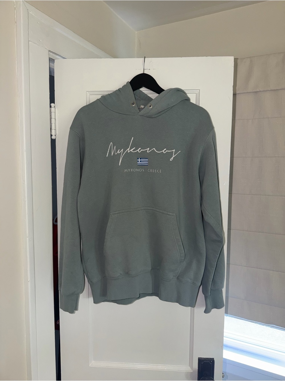 Greece Hooded Sweatshirt - Sage Green